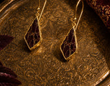 Florence Moorish Drop Earrings, Beige & Brown