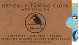 Premium Blue Tit Glasses Cleaning Cloth