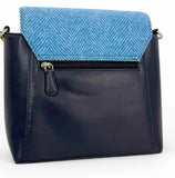 Harris Tweed Highland Messenger Handbag in Sky Blue