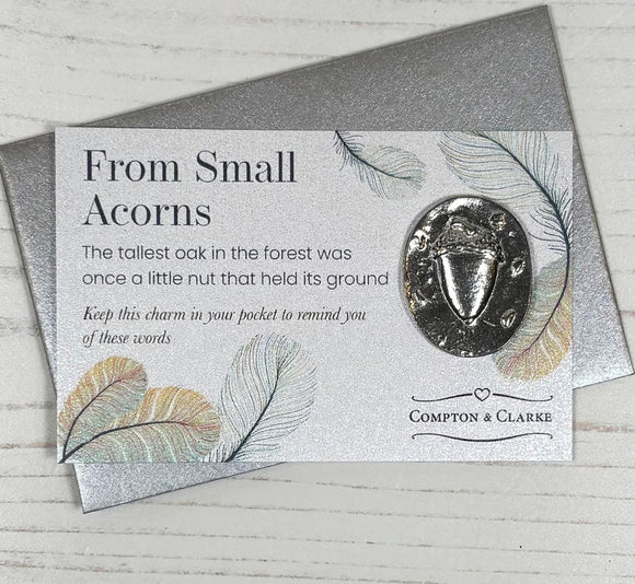 Carded Pocket charm - From Small Acorns