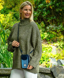 Harris Tweed Phone Purse in Sky Blue