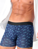 Eco-Chic Eco Friendly Men's Bamboo Boxers Land Rovers, Size Large