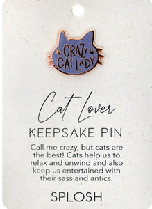 Splosh - Keepsake Pin - Cat Lover