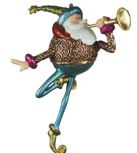 Rosebloom Santa with Trumpet