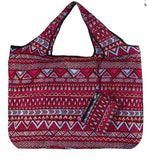 Eco Chic Foldable Reusable Large Shopping Bag Aztec Pattern