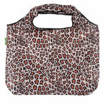 Eco Chic Foldable Reusable Large Shopping Bag Leopard