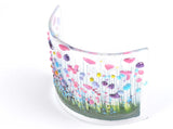 Handmade Fused Glass - Wildflower Curve