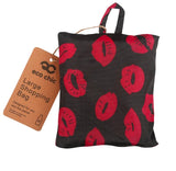 Eco Chic Foldable Reusable Large Shopping Bag Kiss