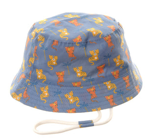 Tiger and Leopard Sun Hat, 0-12 months