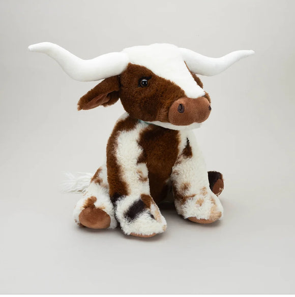 Medium Texas Longhorn Brown Coo Cow - 23cm