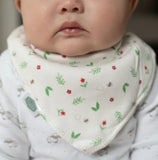 Bandana Dribble Bib - Flowers And Ferns