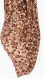 Camel Abstract Animal Print with Gold Foil Details