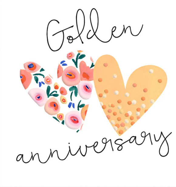 Golden Anniversary Hearts