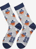 Men's Bamboo Socks - Grey/Navy Size 7-11 UK