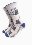 Cat Dad Combed Cotton Socks Matchbox Giftset