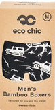 Eco-Chic Eco Friendly Men's Bamboo Boxers Land Rovers, Size Medium
