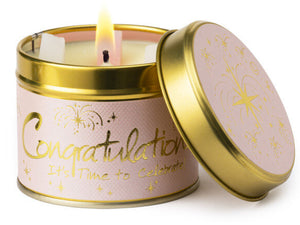 Congratulations Scented Candle Tin