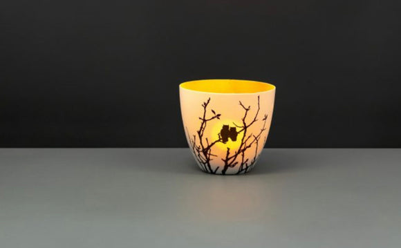 Candle Cup, Golden Circle – Love Owls 3 inch