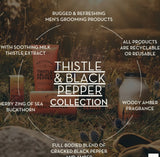 Thistle & Black Pepper Shave Soap Refill 100g