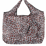 Eco Chic Foldable Reusable Large Shopping Bag Leopard