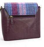 Harris Tweed Highland Messenger Handbag in Pastel Pink