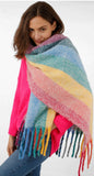 Rainbow Vertical Stripe Heavy Weight Scarf