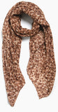 Camel Abstract Animal Print with Gold Foil Details