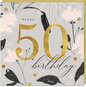 Golden Jubilee 50th Birthday Card