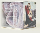 Warmies Rolled Long Hot Water Bottle Marshmallow Grey Fur