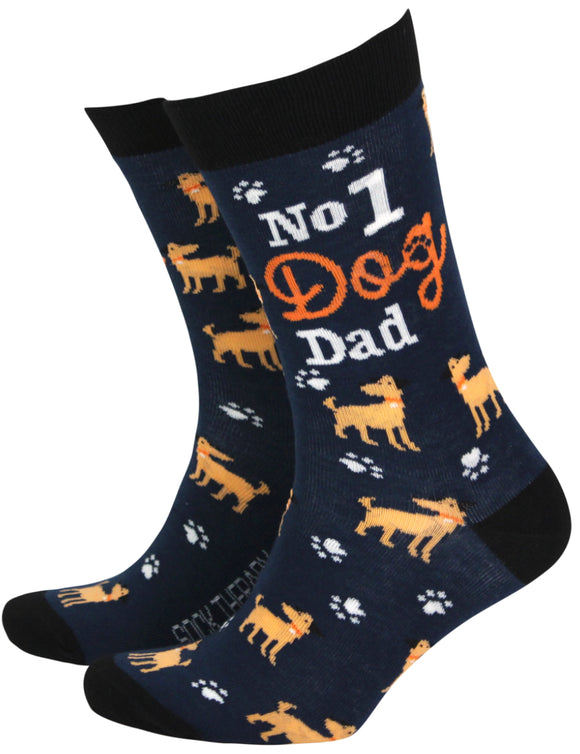 Dog Dad, Men’s Bamboo Socks Size 8-11