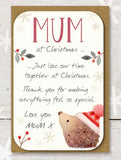 Keepsake Card, Mum At Christmas Time