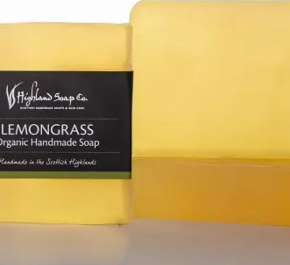 Lemongrass & Ginger Glycerine Organic Hand Made Soap 150g
