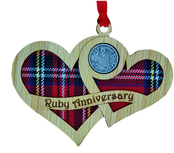 Ruby Anniversary - Lucky Sixpence