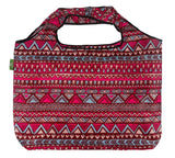 Eco Chic Foldable Reusable Large Shopping Bag Aztec Pattern