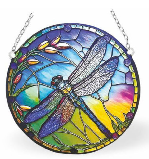 Window Art Decoration: Beautiful Dragonfly in Flight
