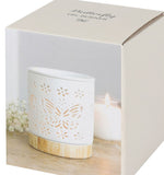 Matte Ceramic Butterfly Oil Burner