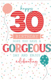 30th Birthday Card