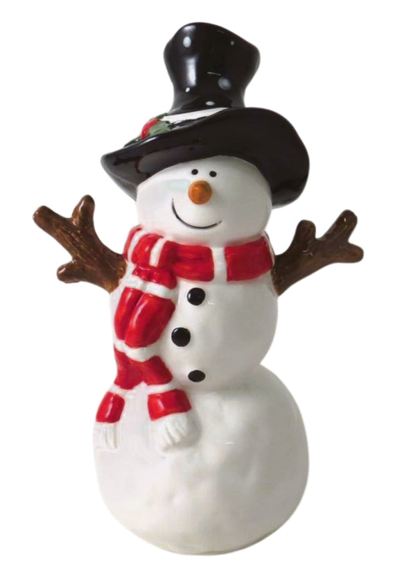 Ceramic Snowman Figure