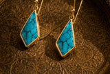 Florence Moorish Drop Earrings, Blue