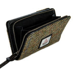 Harris Tweed Medium Zip Purse - Country Green