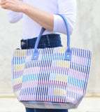 Spring Pastel Stripe Tote Bag