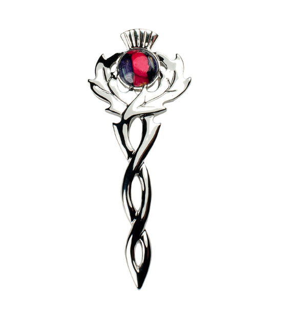 Heathergem Thistle Kilt Pin