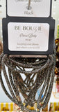 Cross-Body Phone Strap in Black