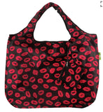 Eco Chic Foldable Reusable Large Shopping Bag Kiss