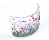 Handmade Fused Glass - Wildflower Curve