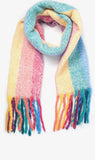 Rainbow Vertical Stripe Heavy Weight Scarf