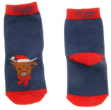 Highland Cow Christmas Leggings And Socks Set (6 - 12m)
