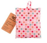 Eco Chic Foldable Reusable Large Shopping Bag Polka Dots