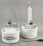 Candle & Tea Light Holder-In a World Be Yourself