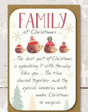 Keepsake Card, Family At Christmas